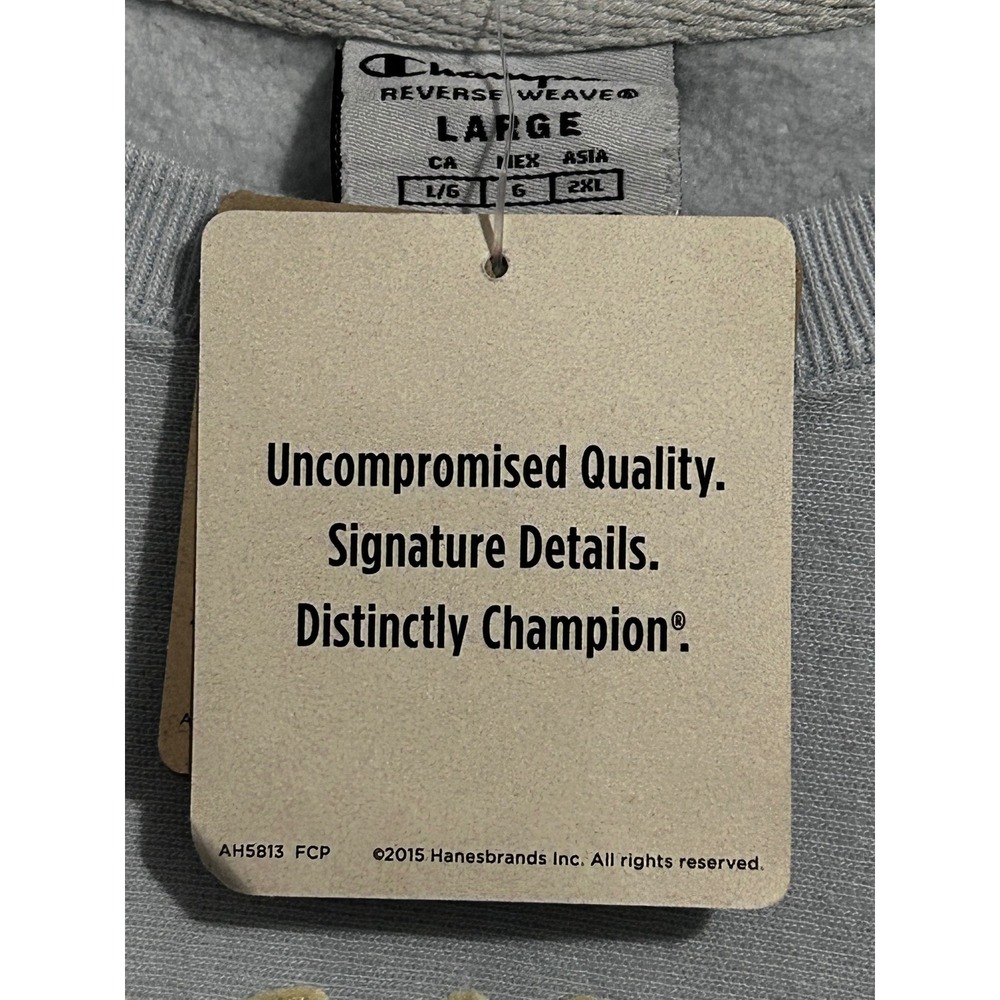Champion Reverse Weave Heavyweight Sweatshirt Blues Pullover‎ Women's Large NWT - Picture 6 of 9